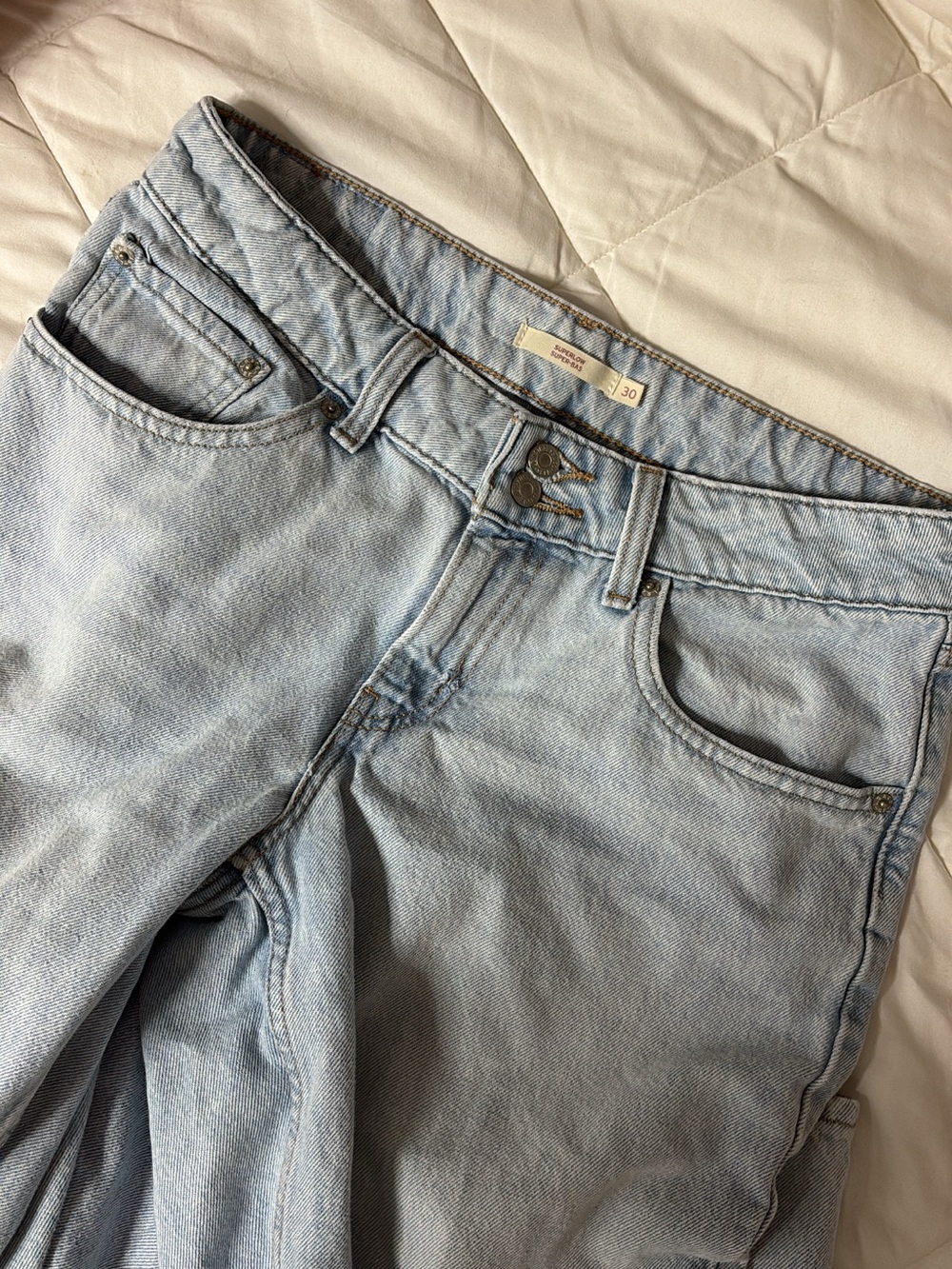 Levi's Superlow Loose Jeans - Light Wash - Picture 4 of 4